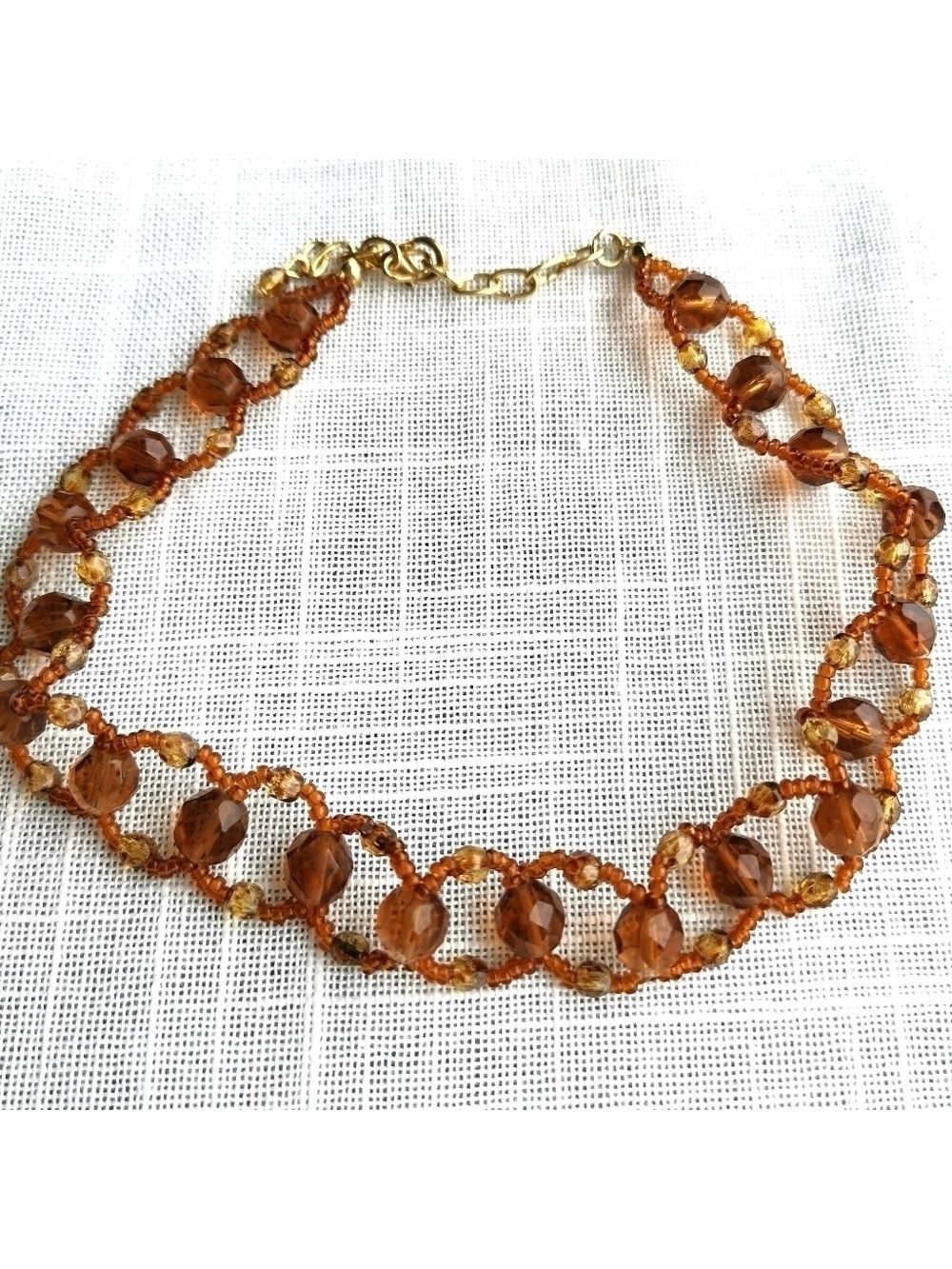 Amber Crystal Choker Necklace 🆕